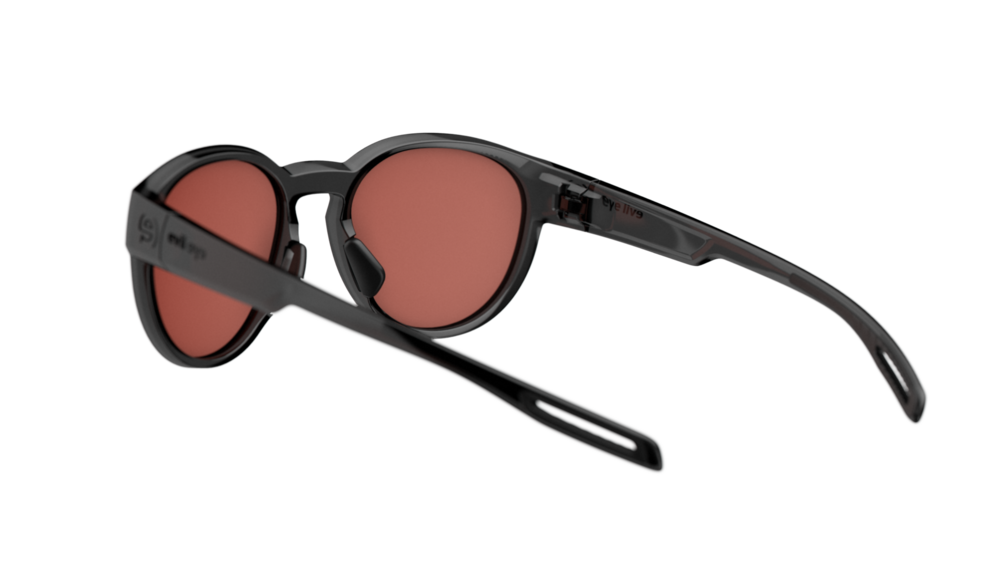 evil eye terra Sportbrille – black transparent – LST® active silver M – Rückansicht
