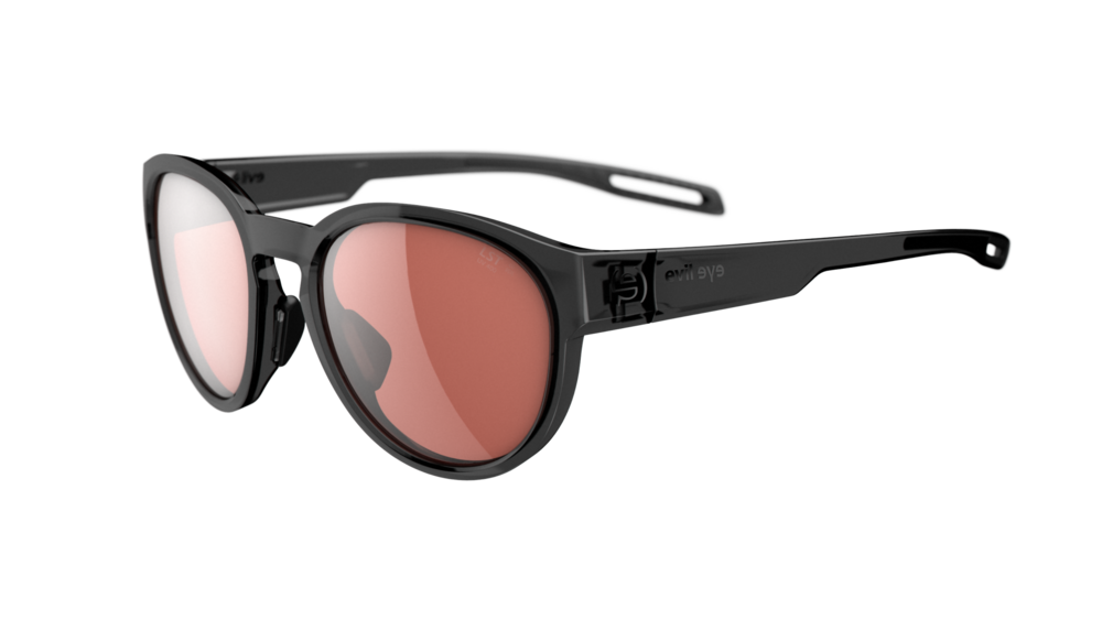 evil eye terra Sportbrille – black transparent – LST® active silver M – Seitenansicht