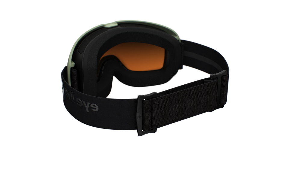 evil eye peaksight Skibrille – forest green matt – LST® grey silver M light – Rückansicht