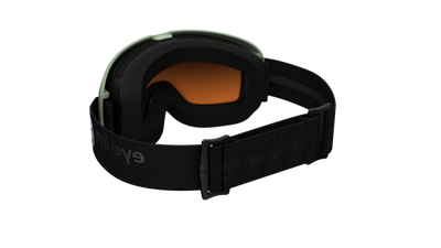 evil eye peaksight Skibrille – forest green matt – LST® grey silver M light – Rückansicht