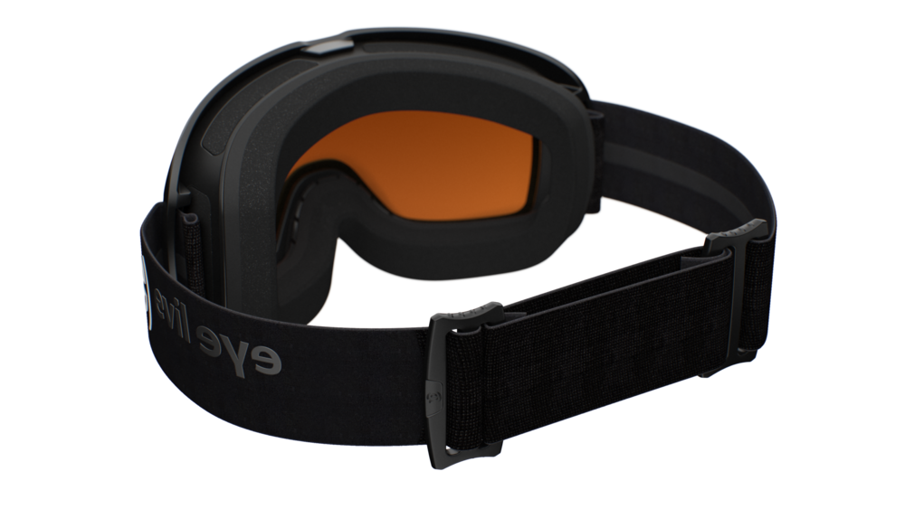 evil eye peaksight Skibrille – black matt – LST® active blue M light – Rückansicht