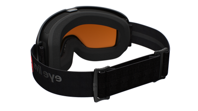 evil eye peaksight Skibrille – black matt – LST® active red M light – Rückansicht