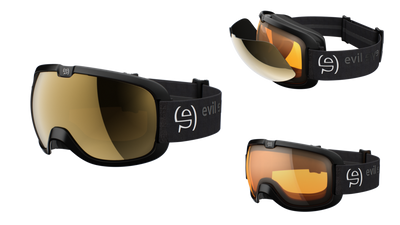 evil eye peaksight Skibrille – black matt – space M – Seitenansicht