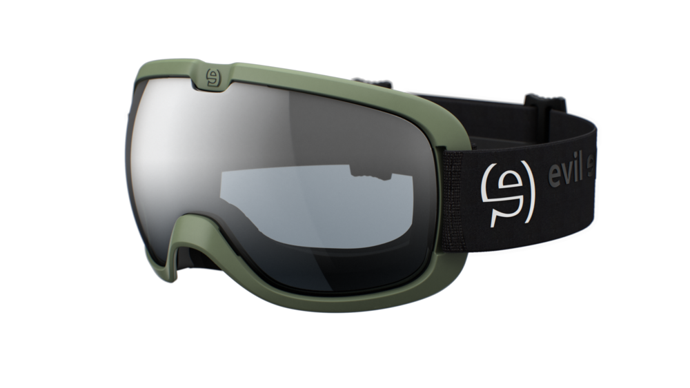 evil eye peaksight cl Skibrille – forest green matt – LST® grey silver M light – Seitenansicht