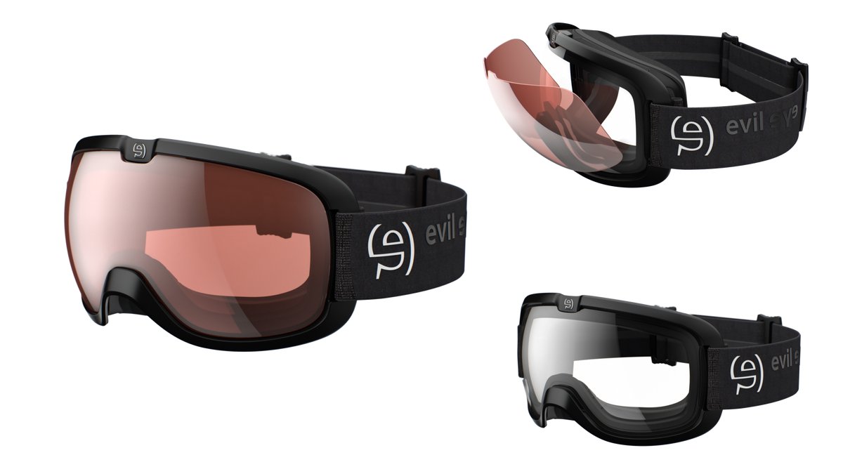 evil eye peaksight cl Skibrille – black matt – LST® active silver M light – Seitenansicht