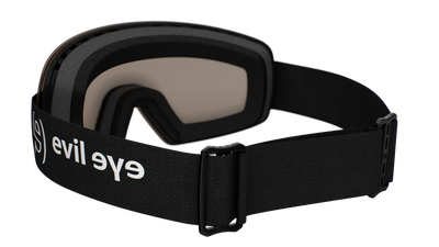 evil eye peaklite Skibrille – black matt – LST® bright blue M – Rückansicht