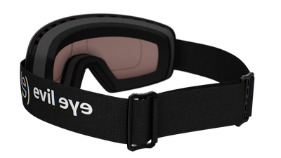 evil eye peaklite Skibrille – black matt – LST® active silver M – Rückansicht