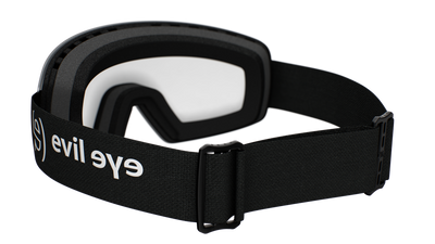 evil eye peaklite Skibrille – black matt – clear (klar) – Rückansicht