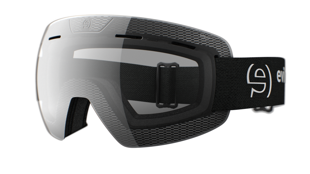 evil eye peaklite Skibrille – black matt – clear (klar) – Seitenansicht