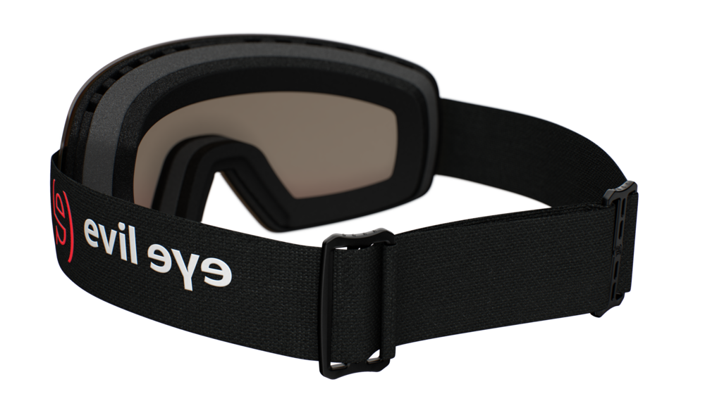 evil eye peaklite Skibrille – black matt – LST® active red M – Rückansicht