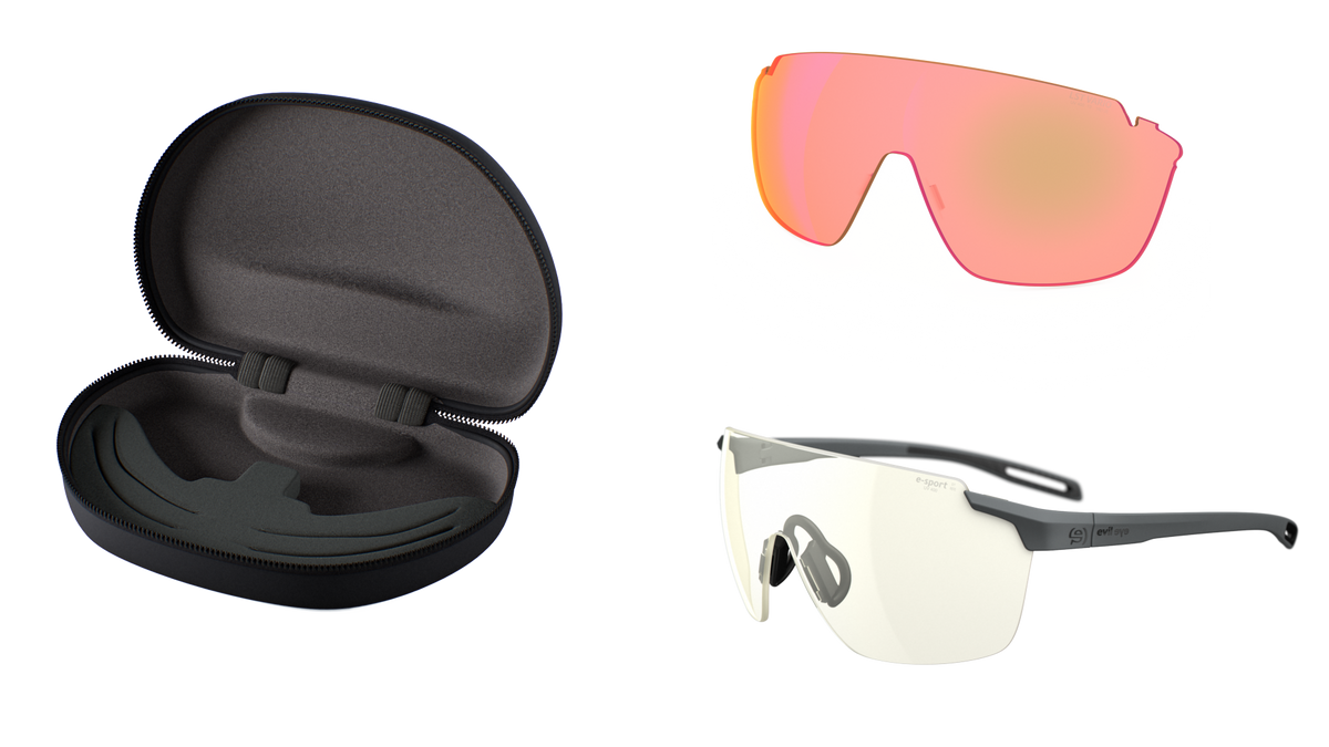 evil eye vistair-x package Sportbrillen-Set – dark grey matt – e-sport – Seitenansicht